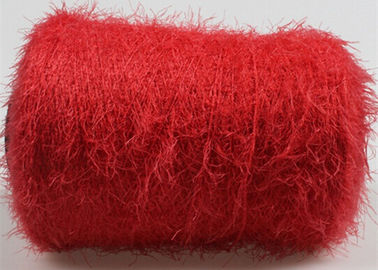 中国 衣服、試供品のために多彩な柔らかいナイロン羽の豪華な編むヤーン7S サプライヤー