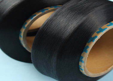 中国 黒い裸のスパンデックス ヤーン20Dは、高い伸縮性があるスパンデックス ニットウェアのためのヤーンを覆いました サプライヤー