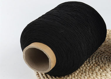 中国 黒いポリエステル伸縮性がある糸、伸縮性があるコードのための100#乳液のゴム製ヤーン サプライヤー